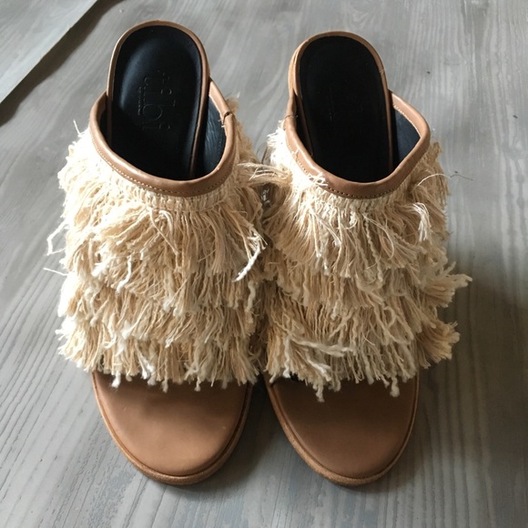 Tibi New York Ophelie Mules Fringe Tassels - Picture 2 of 8